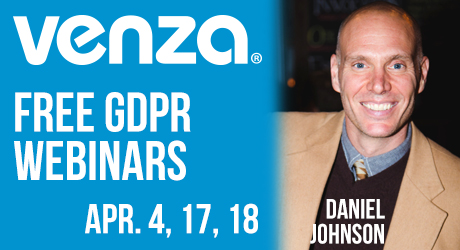 VENZA presents free GDPR Essentials™ Webinars