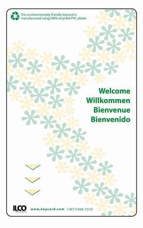 KLS 100% recycled PVC keycards