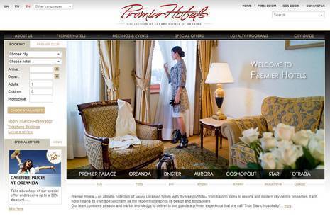 Premier Hotels Website