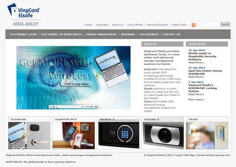 VingCard Elsafe Launches New Global Website