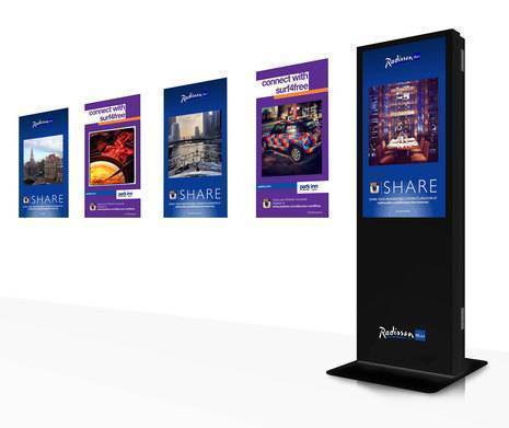 Otrum powers Rezidor's Free Internet campaigns on digital in-house promotional stands