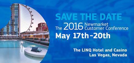 Newmarket Opens Registration for 2016 Customer Conference