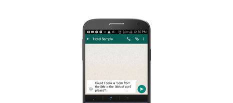 Make a reservation with WhatsApp