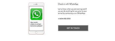 Check-in with WhatsApp