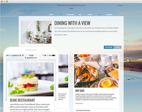 Fistral Beach Mobile Concierge, built with Guestfolio