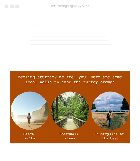 Too much turkey at Thanksgiving