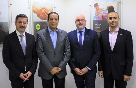 [Left to right] Magued Malek, Business Development Director, Xn protel Systems | Mohamed Awadalla, Chief Executive Officer, TIME Hotels | Emmanuel Clavé, VP GCC & India, Xn protel Systems | Joseph Fayad, Corporate Director IT, TIME Hotels