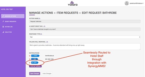 Volara and SynergyMMS:  Voice-Based Maintenance and Operations Support Integrated Solution 