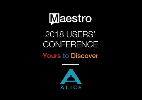 ALICE to Showcase Their PMS Integrated Products and Speak About the Future of Connected Hotel Operations at Maestro User Conference