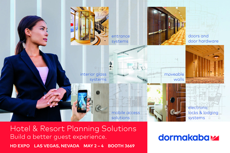 dormakaba Arrives at HD Expo With A Full Suite of Property Entrance and Opening Systems and Electronic Locks