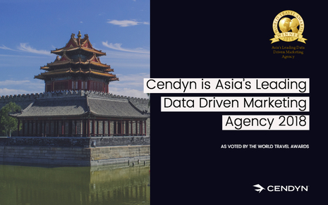 Cendyn is Asia’s Leading Data Driven Marketing Agency 2018 as voted by prestigious World Travel Awards