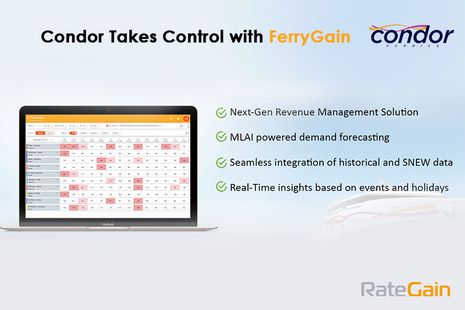 Condor Ferries Chooses RateGain for Next-Gen Revenue Management