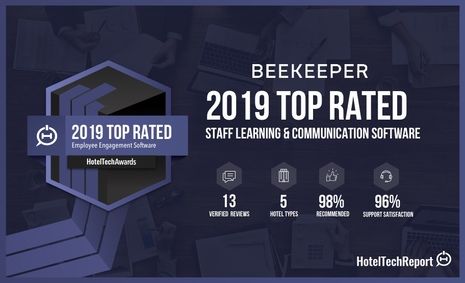 Beekeeper Continues to Dominate in the Hotel Technology Arena; Named ‘Top Operational Product’ for Employee Engagement by HotelTechReport