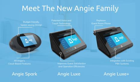  Angie Hospitality to Unveil Expanded Line of Hospitality - focused Virtual Guest - room Assistants at HITEC 2019