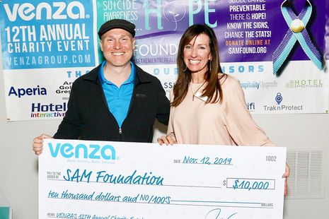 VENZA Raises $12,000 for The SAM Foundation’s Suicide Prevention Training and Support Programs