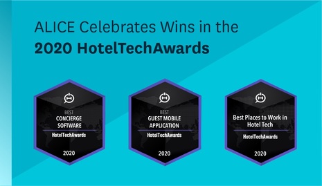 ALICE Wins Multiple HotelTechAwards in 2020