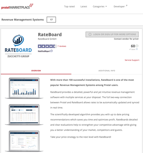 protel Marketplace Welcomes RateBoard