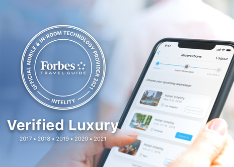 INTELITY Named a Forbes Travel Guide Brand Official for Fifth Year in a Row