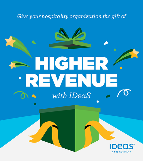 Give your hospitality organization the gift of Higher Revenue with IDeaS