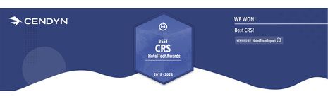 Cendyn named #1 CRS provider in the 2024 HotelTechAwards for 7th consecutive year