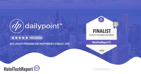HotelTechReport names dailypoint the number 2 loyalty software provider worldwide!