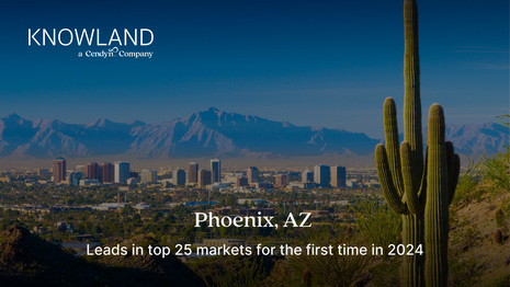Cendyn Reports Phoenix Leads in Top 25 Markets for the First Time in 2024