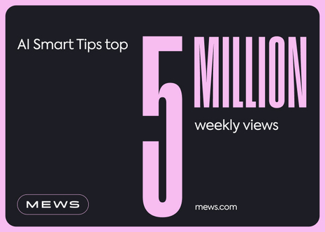 Mews' AI-Powered Smart Tips Top 5 Million Weekly Views, Revolutionizing Guest Personalization